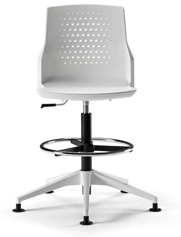DRAUGHTSMAN CHAIR Technical Profile DESCRIPTION Shell made from polypropylene (PP) with 0 % fiber glass. Anti-skid surface Shell. Wide offer of colours. Arms: Models without arms.