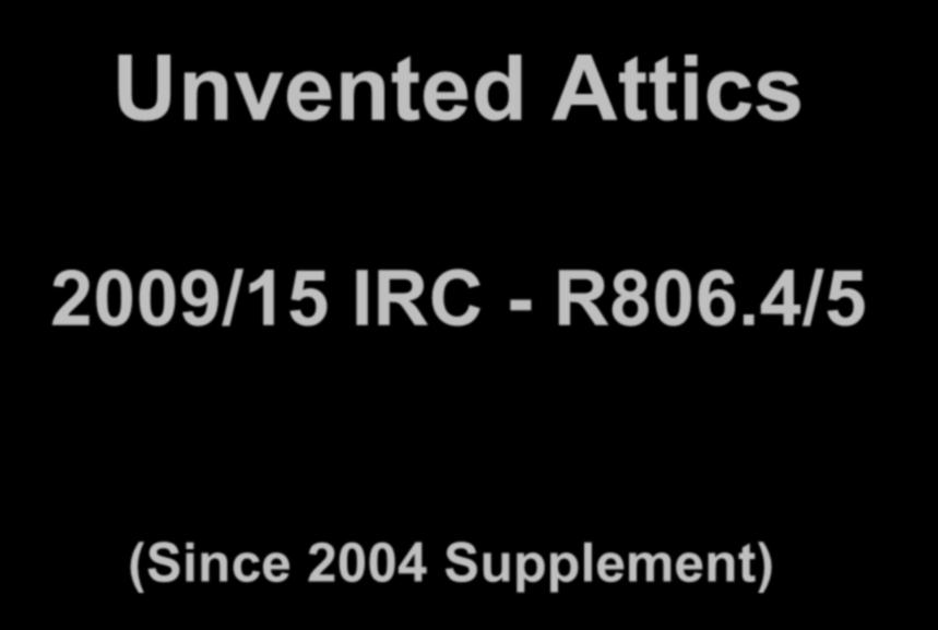 2009/15 IRC - R806.