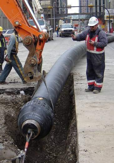 Pipe Bursting Benefits Installs a new seamless pipe Ability to upsize Eliminates up to 85% of excavation Follows the path of the existing utility