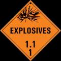 Document Release 1.1.2016 1 1.4.2016 4-3 Class 1 1 Explosive substances and articles used to produce explosions or pyrotechnic effects Sub-Classes 1.1 Explosives with a mass explosion hazard 1.
