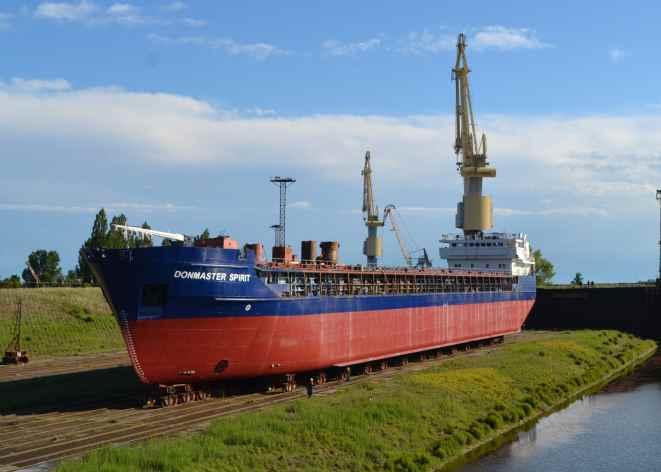 length of the vessel, extensive piping and electric works,