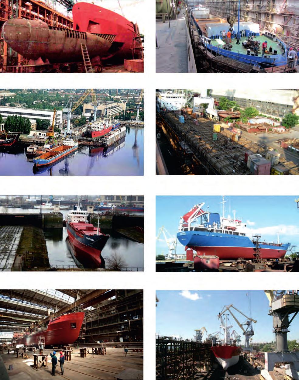 - Shiprepair and Conversion Annually about 60 vessels of various types undergo repair and conversion on the shipyards slipways.