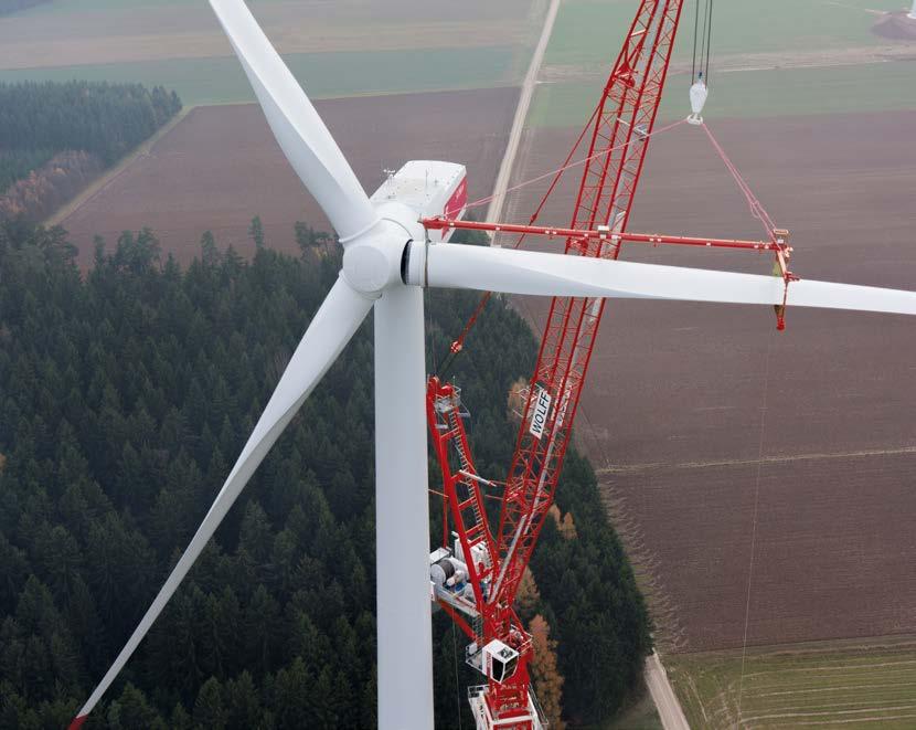 Advanced crane technology to meet every need and circumstance Direct anchoring our tower cranes are anchored directly to the foundation of the wind turbine offering improved stability and the perfect