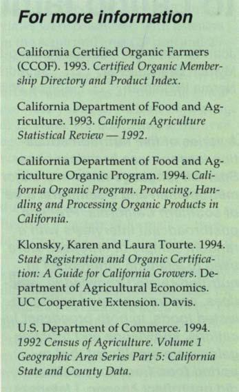 Organic certification Organic certification is separate from, and does not act as a substitute for, state registration.