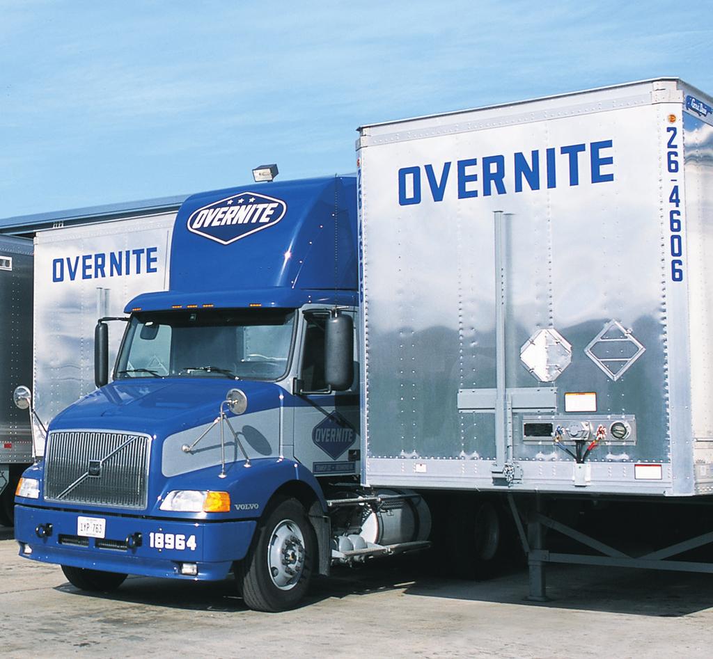 001 OVERVIEW OVERNITE TRANSPORTATION Overnite Transportation, a nationwide regional carrier with premium long-haul capabilities and more than 165 service centers, is one of the nation s largest