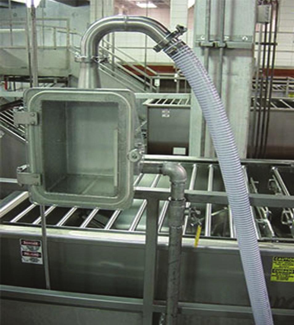Compared to manual sampling, the vacuum sample is more efficient and safer for the operator.