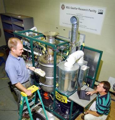 70 lb/hr Biomass Downdraft Entrained Flow Gasifier