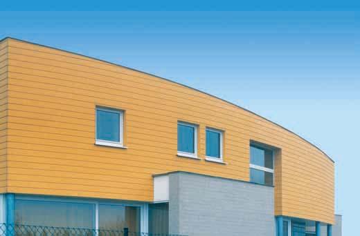 Stunningly economical: Werzalit s construction system Horizontal, vertical or diagonal construction. Clear profile or traditional weatherboarding. Available in 51 colours and seven decor variations.