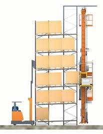 In many cases, a single stacker crane is installed on one side of the racking, to
