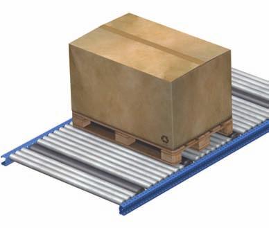PALLET RACKING LIVE STORAGE In shallow rolling sections, the pallets can be handled by their widest part. In other words, they move along with the stringers parallel to the rollers (figure 3).