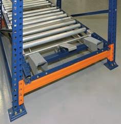 PALLET RACKING LIVE STORAGE Picking retainers A device is