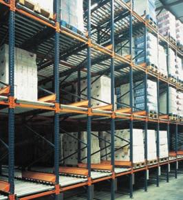 removed. Live storage pallet racking is ideal for the following areas, where palletised loads are handled: Perishable goods warehouses. Intermediate warehouses between two working zones.