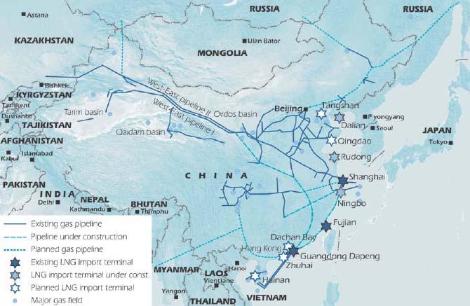 Gas exports from Central Asia and Russia China s s pipeline gas imports could exceed