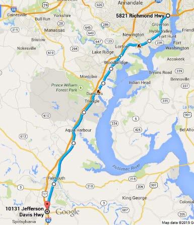 US-1 in VA Future Validations DC to Fredericksburg 50 miles Currently being processed Spring 2015