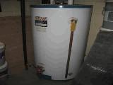 3-030 Domestic Water Heaters - Addition 1969 The gas fired Rheem Ruud (227 L) domestic hot water heater located in room 109 A is approaching