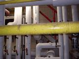 Gas piping in the original building will only require repainting to ensure its continued longevity.