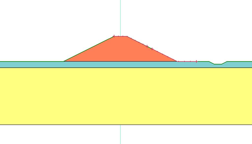 Figure 4: Slip surface definition for all three stability analyses.