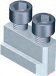 Stepped jaws, hardened for power-operated chucks with ground groove and teeth 1.5 mm x 60, made of steel 16 MnCr 5. pplication: For clamping on power-operated chucks.