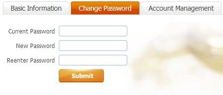 03 Enter the current password, then enter the new password of your choice, and