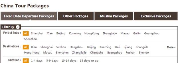. How to purchase tour package? 01 On the left-hand side of your user homepage, Click Tour Packages. 03 To book a package with fixed departure date, you can a.