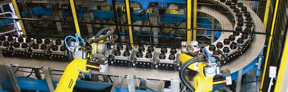 PRODUCTION We internally design and develop each production line with