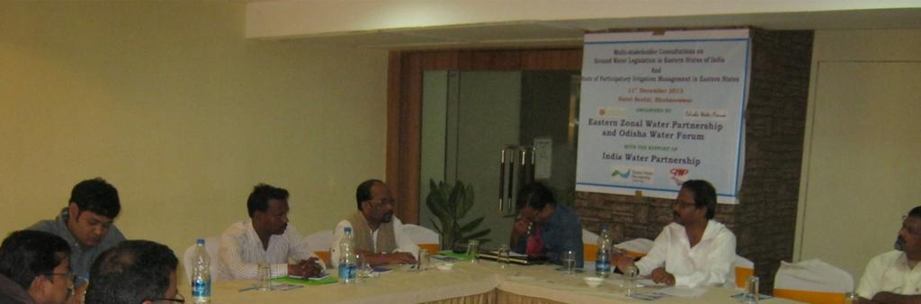 II. Multi-stakeholders Consultation on Ground Water and Participatory Irrigation Management organized by Eastern Zone Water Partnership With the support of GWP-India, National Institute for