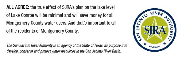 Although these predicted water levels would alarm some folks, the SJRA has consistently contended in their various publications and in two one-page advertisements 3,4 published in area magazines that