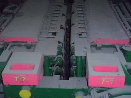 At 120-125 ipm, roll would turn and stop repeatedly, never turning continuously 3.