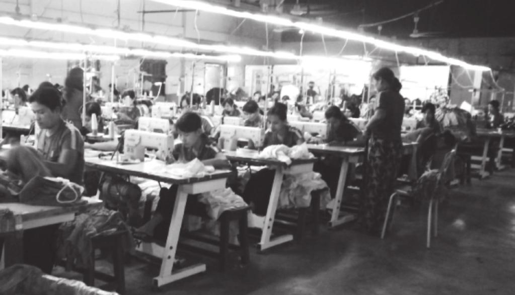 SIEPR policy brief Picture 1. Tailors inside a factory answers across plants, I avoided subjective questions like does the plant have good safety measures?