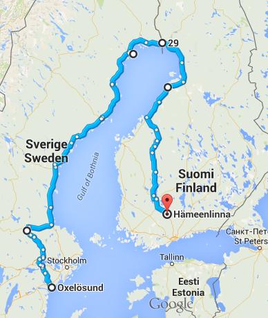 4 000 000 t/a Luleå Route Oxelösund-Borlänge-Luleå- Raahe-Hämeenlinna»