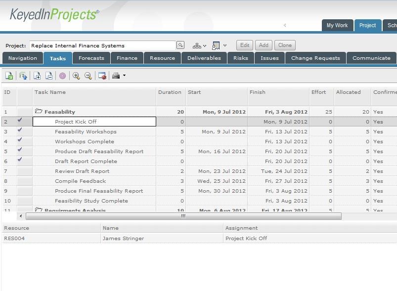 Entering Tasks using the Task Panel Adding new tasks into KeyedIn Projects is quick and straightforward. Using the Task Plan simply enter the following task details.