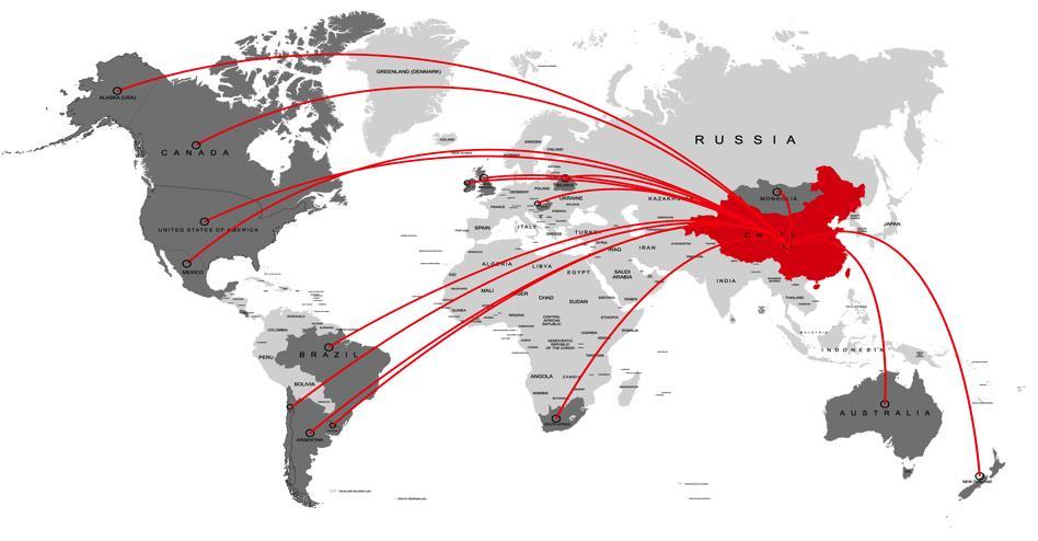 China s Market Access Map 16 Countries enjoy access and more will follow 16 countries are allowed to export beef products to China: Argentina,