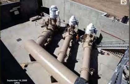 Example Project (CMAR) New pump station 150 mgd avg flows 300 mgd (ultimate) Duel 84 dia.