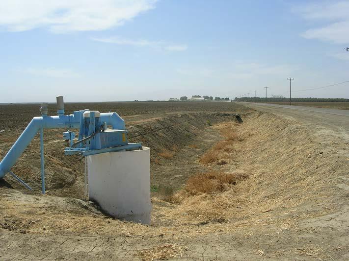 Water is collected and carried to a sump pump by underground pipelines, where it is pumped to a