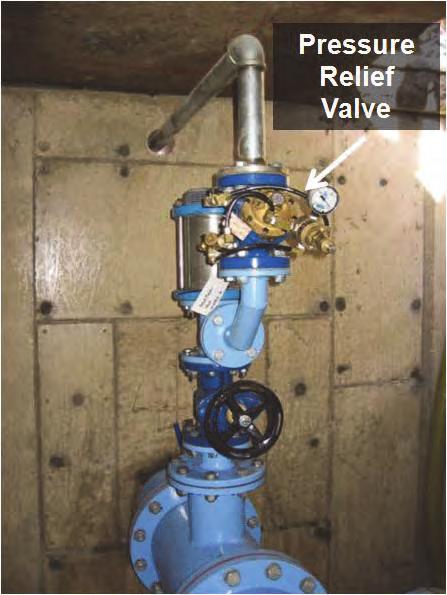 that will also appear to most observers as a major leak. In both cases the pressure relief valve protects the downstream pipework in the event of the main PRV installation failing.