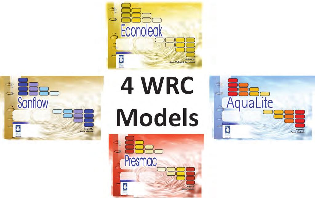 Figure 82: Four models originally developed by the WRC All four models are available through the WRC and details of the models are provided in Table 11 for reference purposes.