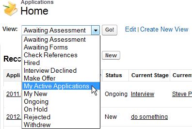 Applications Applications Tab Applications Tab The Applications tab gives you access to the Applications Home page.