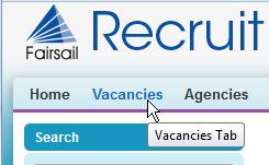 Vacancies Making a Vacancy Available to Recruitment Agencies Making a