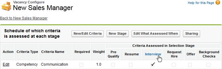 Vacancies Using Sub-Stages To set a selection stage as Part of
