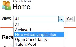Candidates Emailed Applications Emailed Applications Recruit can take in emailed applications from candidates automatically. This is a great timesaver but needs a little preparation: 1.