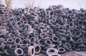 4 Waste Flows in Ireland Up until recently, old tyres were disposed of in landfills.