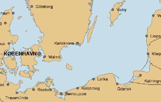 The locations of the dumped chemical munitions are well known. The main dumping areas are south-east of Gotland, east of Bornholm and south of the Little Belt (Figure 37).
