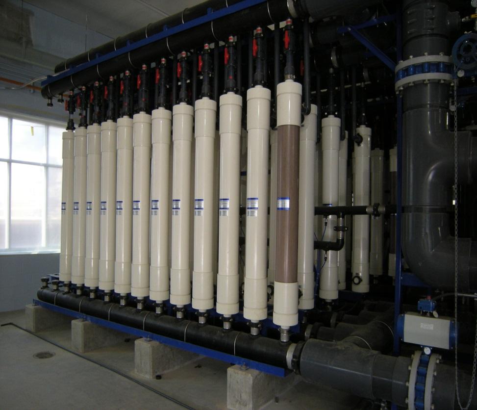 Ultrafiltration Membranes UF Membrane Skid Surface Water Treatment UF membranes have effectively eliminated pathogens in surface water. UF membranes have reduced turbidity to <0.1 NTU, and TSS <1.