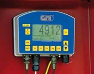 A central control unit displays the weight measured in the container, so that the various input materials can be optimally dosed.