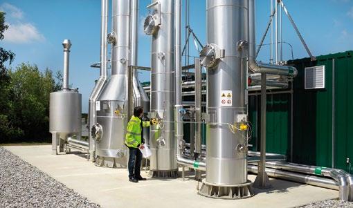 Biomethane feed Gas processing offers the possibility of creating biogas derived from energy crops, wastes, and sewage sludge.