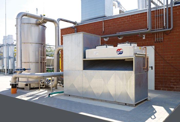 Gas processing Active carbon filter / Gas scrubber / dryer Active carbon filter / Biogas cooling Gas cooling is a simple variant for the cooling of the biogas.