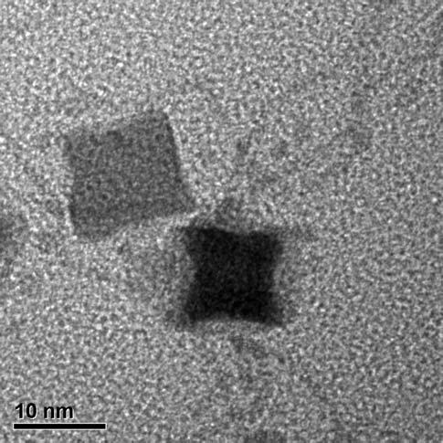 Figure S13. TEM image of the concave Pt nanocrystals produced in a.