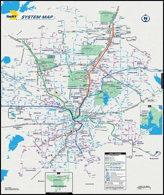 75 miles of rail (90 miles by 2014) Bus Service More than 700 buses 130 routes Commuter Rail Service 47