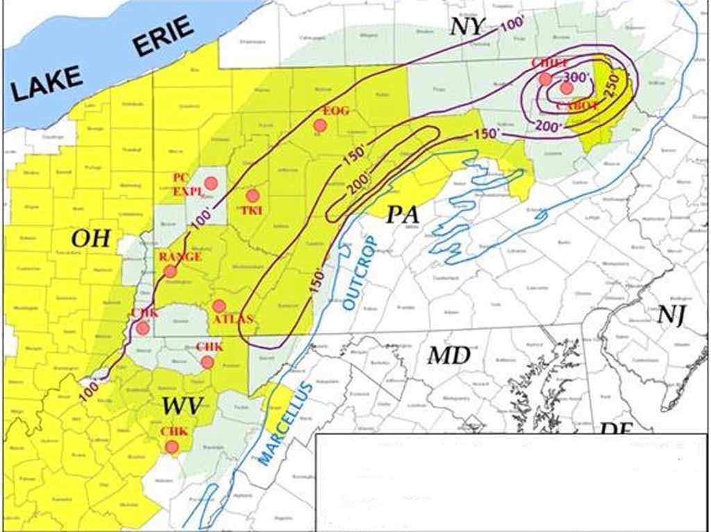 Marcellus Shale- Natural Gas Play 50 to