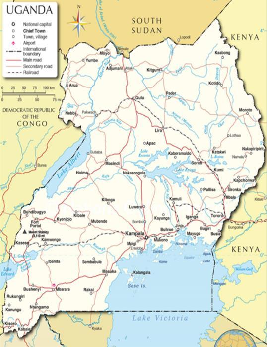 Kenya, Rwanda, South Sudan, and Tanzania. Population 34.
